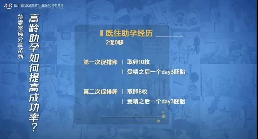 这位35岁的女性，6年未孕，且在外院助孕失败。